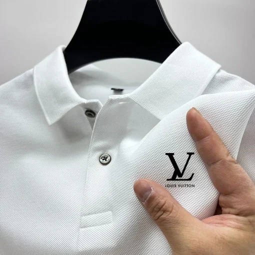 Hot selling men's casual polo shirt summer high-quality breathable T-shirt fashion luxury brand printed short sleeved