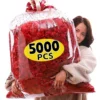 5000/100pcs Artificial Fake Rose Petals Red Colorful Simulation Silk Roses Petal for Valentines Day Wedding Party Romantic Decor