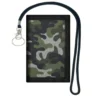Kids Wallet with Lanyardfor Boys, RFID Trifold Outdoor Sports Wallet for Kids Festivals gifts,Birthday Gifts Wallet - Camo Green