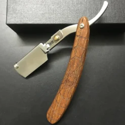 Men Straight Razor Edge Wood Stainless Steel Sharp Barber Razor Professional Manual Shaver Shaving Safety Beard Cutter Tools