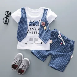 Summer Baby Girls Clothing Baby Boys Clothes Set Children Clothes Infant Clothing Sets T-Shirts Tops+ Shorts 2PCS/Suit Kids Sets