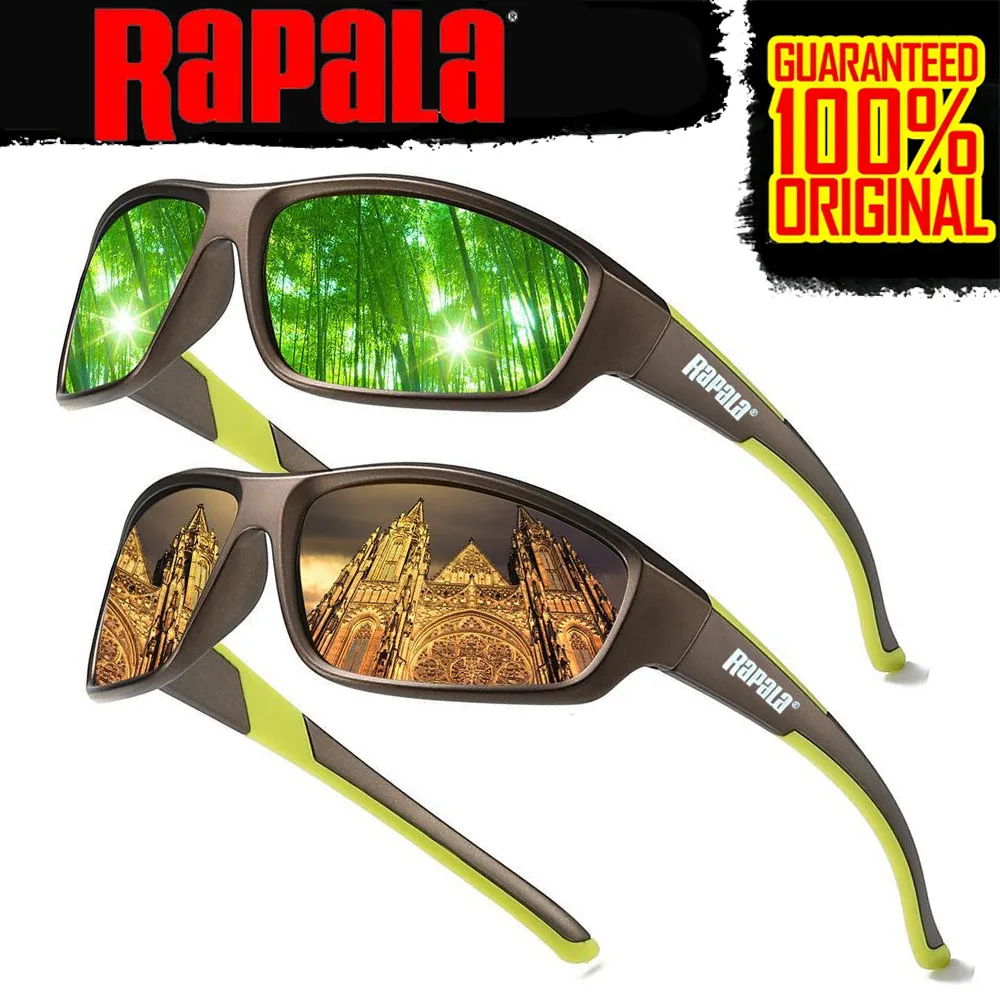 Rapala High Definition Polarized Sunglasses for Men Women Outdoor Sport Fishing Sun Glasses UV400 Protection Driving Eyeglasses