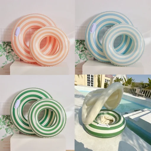 Rooxin Thickened Inflatable Swimming Ring Tube Water Park Swimming Circle For Kids Adults Swim Ring Pool Float
