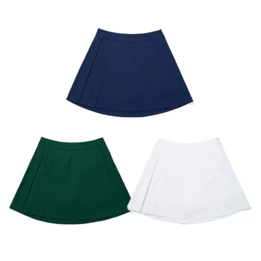 2025 Spring and Summer New Korean Style Golf Women's Short Skirt, Sports A-Line Skirt, Fashionable, Versatile, Breathable and Anti-Exposure
