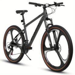 A27301M Ecarpat Mountain Bike 27.5 Inch Wheels, 21 Speed Road Bicycle With Dual Disc Brakes For Men And Women,High Carbon Steel Frame Front Fork Bicycles, Adult Faster Racing Bike
